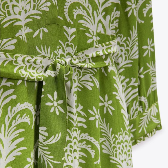 ZARA belted print dress - Picture 5 of 10